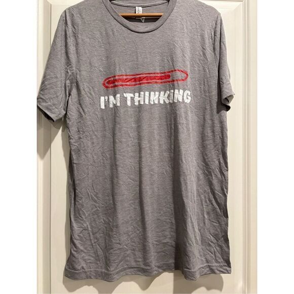 Loading, I'm Thinking T-shirt size Large - Picture 1 of 2